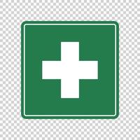 First aid sign vector