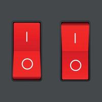 Realistic toggle switch vector