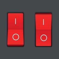 Realistic toggle switch vector