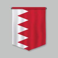 pennant with flag vector