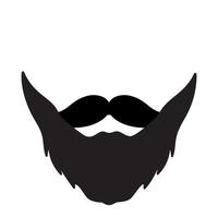 vector icono de barba