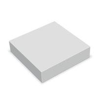 caja blanca en blanco vector