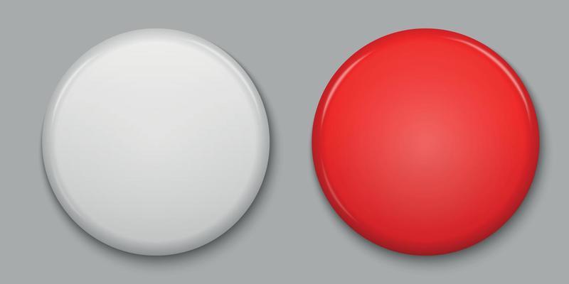 blank glossy badge