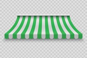 Realistic outdoor awning vector