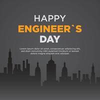 celebración del día internacional de los ingenieros, feliz día de los ingenieros vector