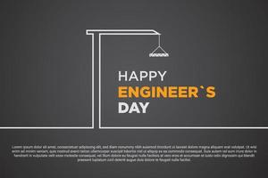 celebración del día internacional de los ingenieros, feliz día de los ingenieros vector