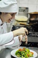 chef preparing meal photo