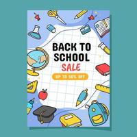 Back to School Offer Poster vector