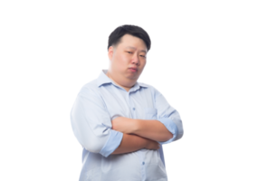 homem gordo de negócios asiáticos, arquivo png