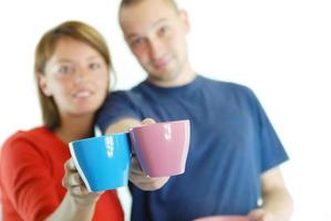 Drinking morning coffee photo