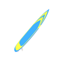 Isolated Surf Board 3d Illustration png