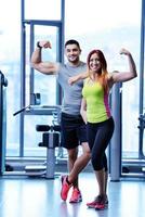 couple at the gym photo