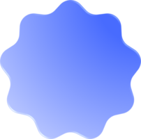 blauw helling golvend cirkel, golvend cirkel knop png