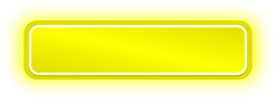 Yellow Neon Button, Glowing Neon Button png