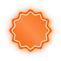 neon orange vågig cirkel baner, neon vågig cirkel png