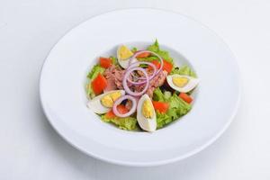 salad on white surface photo