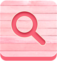 Wooden Search Button, Wooden Icon png