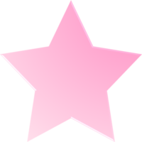 estrella de degradado rosa, botón de estrella de degradado png