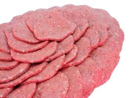 Raw meat closeup photo