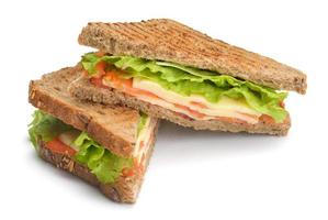 sándwich en blanco foto