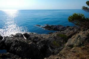 view of the cliffs of the Catalan Costa Brava photo