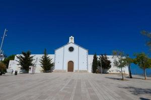 Views of the beautiful town of Sitges on the Catalan Mediterranean coast. photo