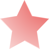 Red Gradient Star, Gradient Star Button png