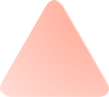 triangle dégradé orange, bouton triangle dégradé png