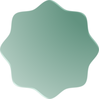 Gradient Wavy Circle, Wavy Circle Button png