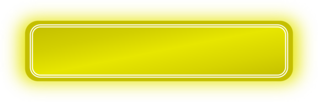 Yellow Neon Button, Glowing Neon Button png