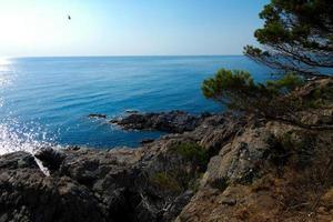 view of the cliffs of the Catalan Costa Brava photo