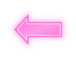 Neonrosa Pfeilbanner, Neonpfeil png