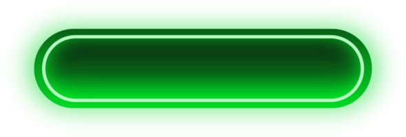 Green Neon Button, Glowing Neon Button png