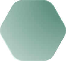 Gradient Hexagon, Gradient Hexagon Button png