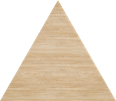 panneau en bois triangle vierge png