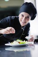 chef preparing meal photo