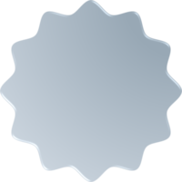círculo ondulado degradado, botón de círculo ondulado png