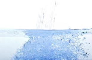 burbuja de agua azul foto