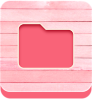 Wooden Folder Button, Wooden Icon png