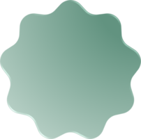 Gradient Wavy Circle, Wavy Circle Button png