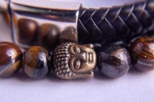 bracelet, tiger stone, leather, metal and watches photo