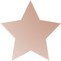Brown Gradient Star, Gradient Star Button png