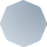 Gradient Octagon, Gradient Octagon Button png