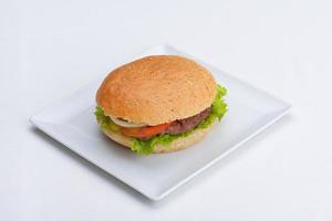 hamburger fast food photo