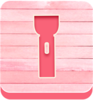 Wooden Flashlight Button, Wooden Icon png