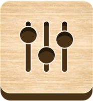 Wooden Shuffle Playlist Button, Wooden Icon png