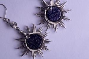 moon stone earrings photo