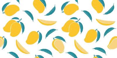 seamless pattern of Mango. Elegant template for fashion prints. trending Fabric fashion pattern designs. vector