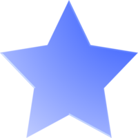 estrella degradada azul, botón de estrella degradada png