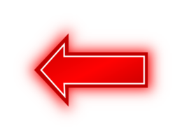 Neon Red Arrow Banner, Neon Arrow png